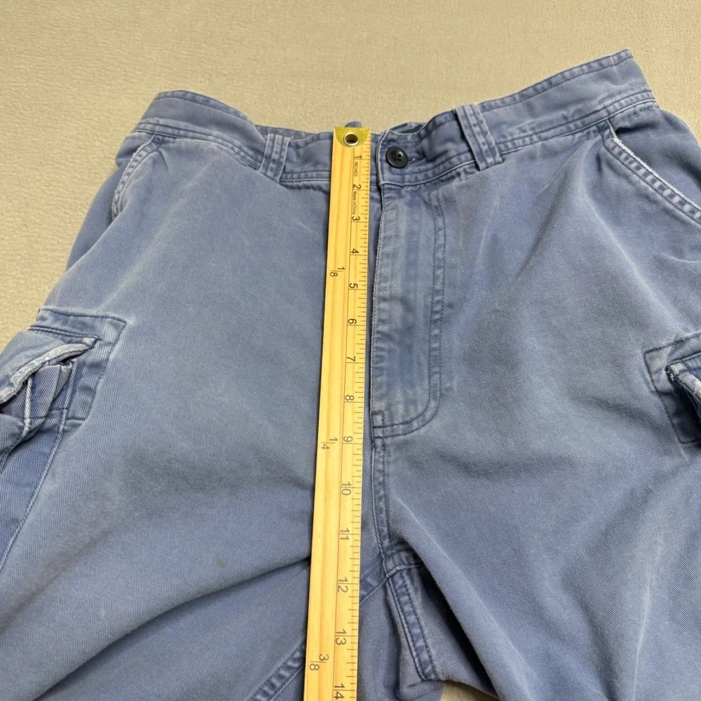 Polo Ralph Lauren Cargo Shorts Mens 31 Blue Cotton Canvas Relaxed Outdoor Vtg